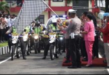 Polres Blitar Distribusikan Bansos Bagi Korban Banjir