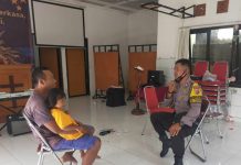 Harkamtibmas Menjelang Natal, Bhabinkamtibmas Silaturahmi Dengan Tokoh Umat Kristen