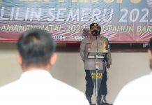 Kapolres Blitar Berikan Arahan Sebelum Melaksanakan Pengamanan Tahun Baru