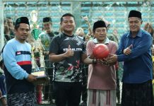 Peringati HSN, Kapolres Blitar Kota Buka Turnamen Futsal Piala Bergilir Kapolres Blitar Kota