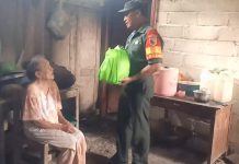 Anggota Koramil Panggungrejo Laksanakan Program Babinsa Masuk Dapur