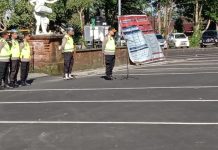Kapolres Karangasem Pimpin Apel Kesiapan Pengamanan RI 1 Ke Wilayah Pura Besakih