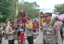 Polres Blitar Berikan Jaminan Keamanan Rangkaian Hari Raya Tahun Baru Saka Bagi Umat Hindhu