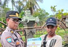 Jelang Idul Fitri Polsek Abiansemal Bagikan Sembako