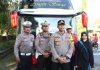 Kapolres Probolinggo Berangkatkan Dua Bus Balik Mudik Gratis
