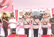 Kapolres AKBP Teguh Priyo Wasono Hadiri Upacara Peringatan Hari Otonomi Daerah 2023