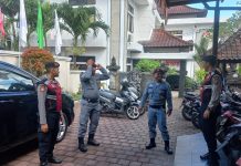 Satuan Samapta Amankan KPU Kabupaten Tabanan