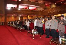 Kapolres AKBP Teguh Priyo Wasono hadiri Kunjungan Kerja Mentri Agraria Dan Kepala BPN