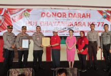 Peringati Hari Bhayangkara ke-77, Polres Blitar Gelar Donor Darah