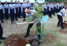 Polri Tanam Satu Juta Pohon secara Serentak dalam Rangka HUT RI ke 78 dan Hari Jadi Polwan Ke 75