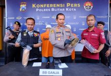 Polres Blitar Kota Ungkap Kasus 1,85 Kg Ganja Kering Ringkus 2 Pelaku
