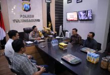 Kapolres Menerima Kunjungan Silaturahmi Ketua Bawaslu Tulungagung