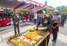 Perkuat Sinergitas TNI-Polri, Kapolda Bali Hadiri Upacara HUT TNI Ke-78