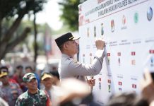 Polres Blitar Kota Gelar Deklarasi Pemilu Damai Tahun 2024, Ciptakan Situasi Aman dan Kondusif