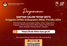 KPU Kabupaten Blitar Tetapkan 558 DCT, Cek Namamu Disini