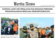 Kapolda Jatim Cek Peralatan dan Kesiapan Personel Penanggulangan Bencana Hidrometeorologi