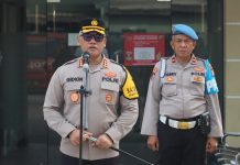 Kapolres Metro Jakarta Utara Pimpin Apel Gelar Pasukan Operasi Mantap Brata 2023-2024