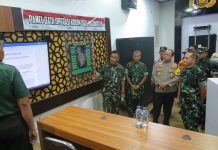 Cek Kesiapan Pengamanan Pemilu, Timwas Mabes TNI Apresiasi Sinergitas Kodim dan Polres Mojokerto