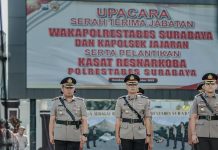 Upacara Serah Terima Jabatan Wakapolrestabes Surabaya, Kapolsek Jajaran dan Pelantikan Kasat Resnarkoba Polrestabes Surabaya