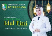 Keluarga Besar Kepala Desa Batukarang Mengucapkan Selamat Hari Raya Idul Fitri 1445 H