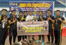 Kontingen Polrestabes Surabaya Sabet Juara Umum