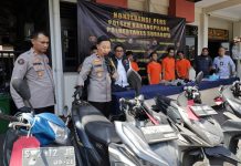 Polisi Berhasil Amankan 5 Orang Komplotan Pelaku Curanmor 21 TKP di Surabaya