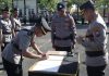 Kepolisian Polres Sampang Menggelar Sertijab Kasat Lantas Dan 2 Kapolsek Jajaran
