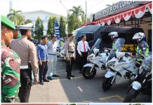 Polres Kediri Kota Gelar Pasukan Ops Zebra Semeru 2024, Ini Sasaran Pelanggaran Lalu Lintas