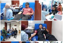 Gelar Bakti dan Donor Darah PSHT, Di Hadiri Ketua Ranting Kota Kediri