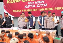 Polres Tanjung Perak Ungkap Puluhan Kasus Kejahatan: Judi Online, Narkoba, dan Eksploitasi Anak