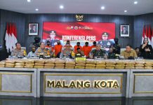 Polresta Malang Kota Kota Berhasil Gagalkan Pengiriman Ratusan Kilogram Ganja Jaringan Antar Provinsi