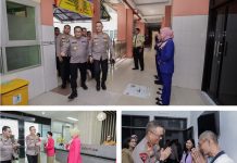 Kapolda Jatim Kunjungi RS Bhayangkara Kediri Beri Santunan Pasien dan Motivasi Tenaga Medis