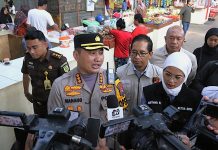 Sidak Pasar Bersama Forkopimda, Kapolresta Malang Kota Ingatkan Tengkulak Agar Tidak Timbun Bahan Pokok