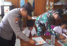Kompak TNI-Polri di Trenggalek Semangati Pelajar SLB untuk Masa Depan Gemilang