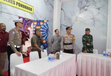 Polres Ponorogo Siapkan Posyan Fasilitas Lengkap dari Pijat Hingga Bengkel Gratis Bagi Pemudik