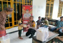 Polsek Pare Berbagi Kasih, Sambangi Panti Asuhan Muhammadiyah Putra
