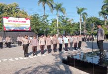 Polres Nganjuk Siagakan 500 Personel Amankan May Day di Makam Marsinah