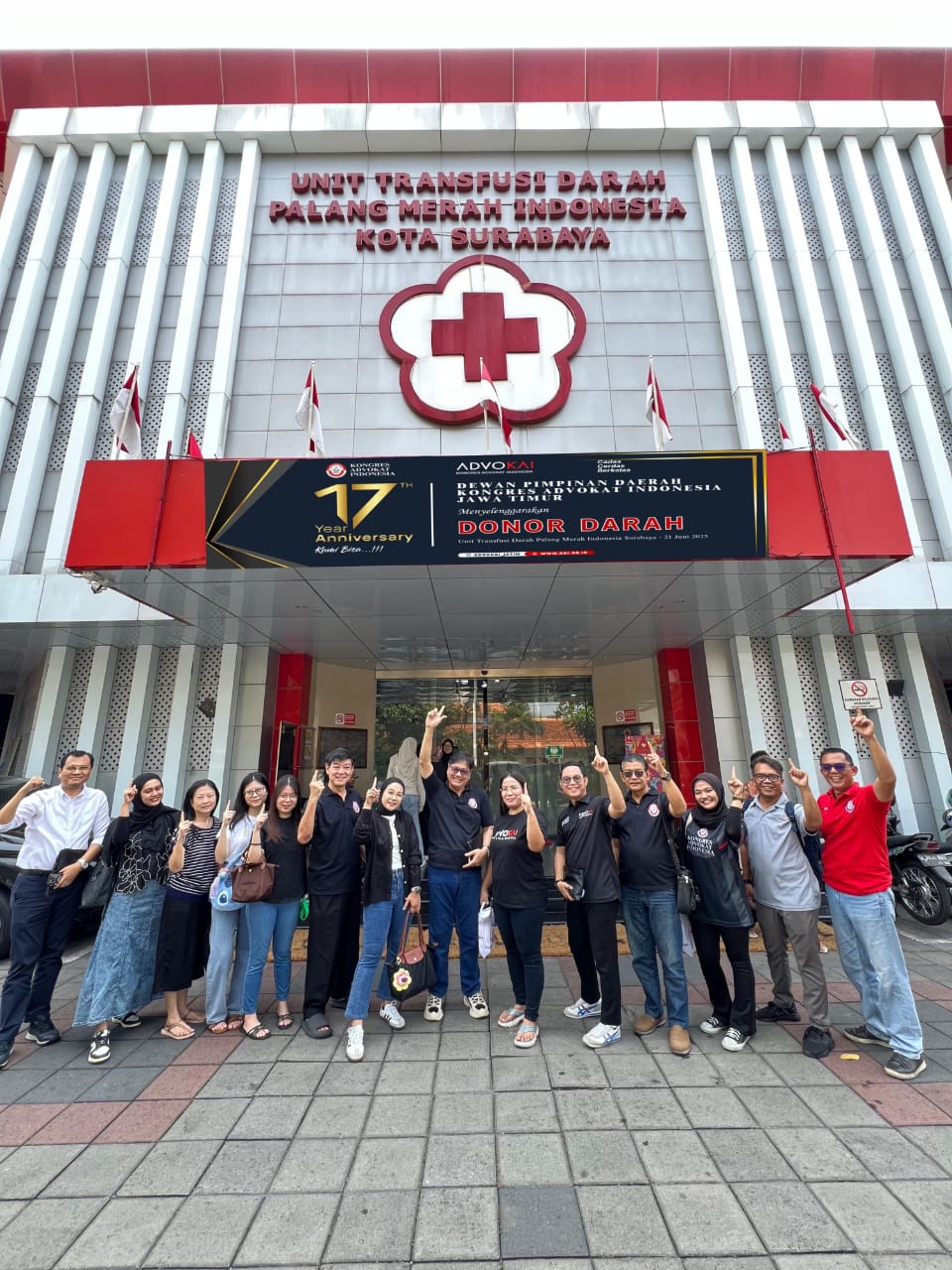 Buktikan Kongkret Semangat Advokat Di Luar Pengadilan, KAI Jatim Gelar Donor Darah
