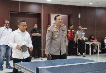 Sinergi dan Semangat Bhayangkara: Polres Pelabuhan Tanjung Priok Gelar Lomba Tenis Meja HUT ke-79