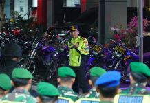 Suran Agung : Ratusan Polisi Kawal Ketat 2.400 Warga PSHWTM dari Ponorogo ke Madiun