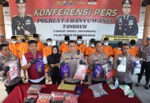 Polresta Banyuwangi Berhasil Ungkap Narkoba Selama Agustus 2025 Amankan 10 Tersangka Sita 4,4Kg Sabu dan Ribuan Butir Okerbaya