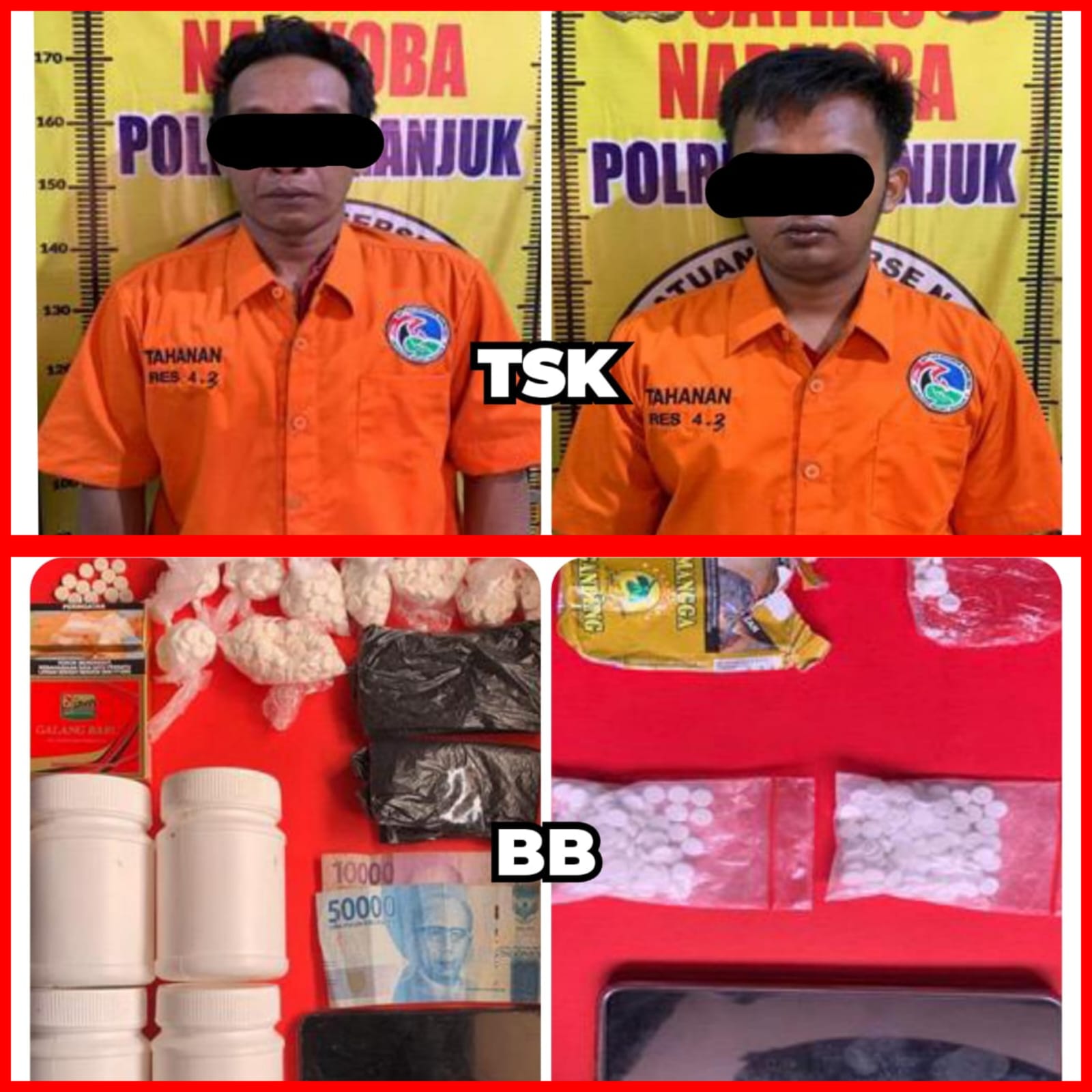 Polres Nganjuk Ungkap Ribuan Pil Dobel L di Operasi Tumpas Semeru 2025
