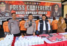 Operasi Tumpas Narkoba Semeru 2025, Polres Bondowoso Amankan 11 Tersangka Sita 10,93 Gram Sabu dan 241 Ribu Butir Okerbaya