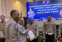 Polres Pelabuhan Tanjungperak Berhasil Tekan Angka Lakalantas Hingga 44,6 persen