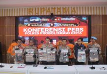 Polres Probolinggo Kota Amankan 10 Tersangka Jaringan Narkoba Dalam Operasi Tumpas Semeru 2025