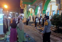 Pengamanan Pengajian dan Qosidah Maulid Nabi Muhammad SAW di Kalitengah Berjalan Lancar