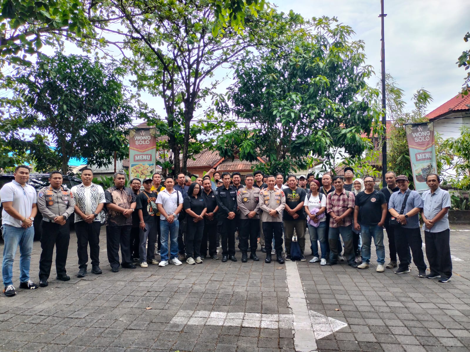 Jalin Silaturahmi Polda Bali Gathering Bersama Awak Media