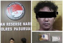Polres Pasuruan Tangkap Pengedar Sabu di Gempol, Amankan 8 Poket Siap Edar