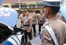 Tekan Angka Laka Lantas, Polres Pelabuhan Tanjung Perak Laksanakan Apel Gelar Pasukan Operasi Zebra Semeru 2025.