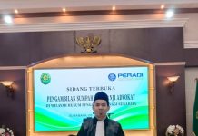 Lulusan PKPA UINSA PERADI, Hermansya Rachmadtullah, S.H., Diambil Sumpah Advokat di PT Surabaya